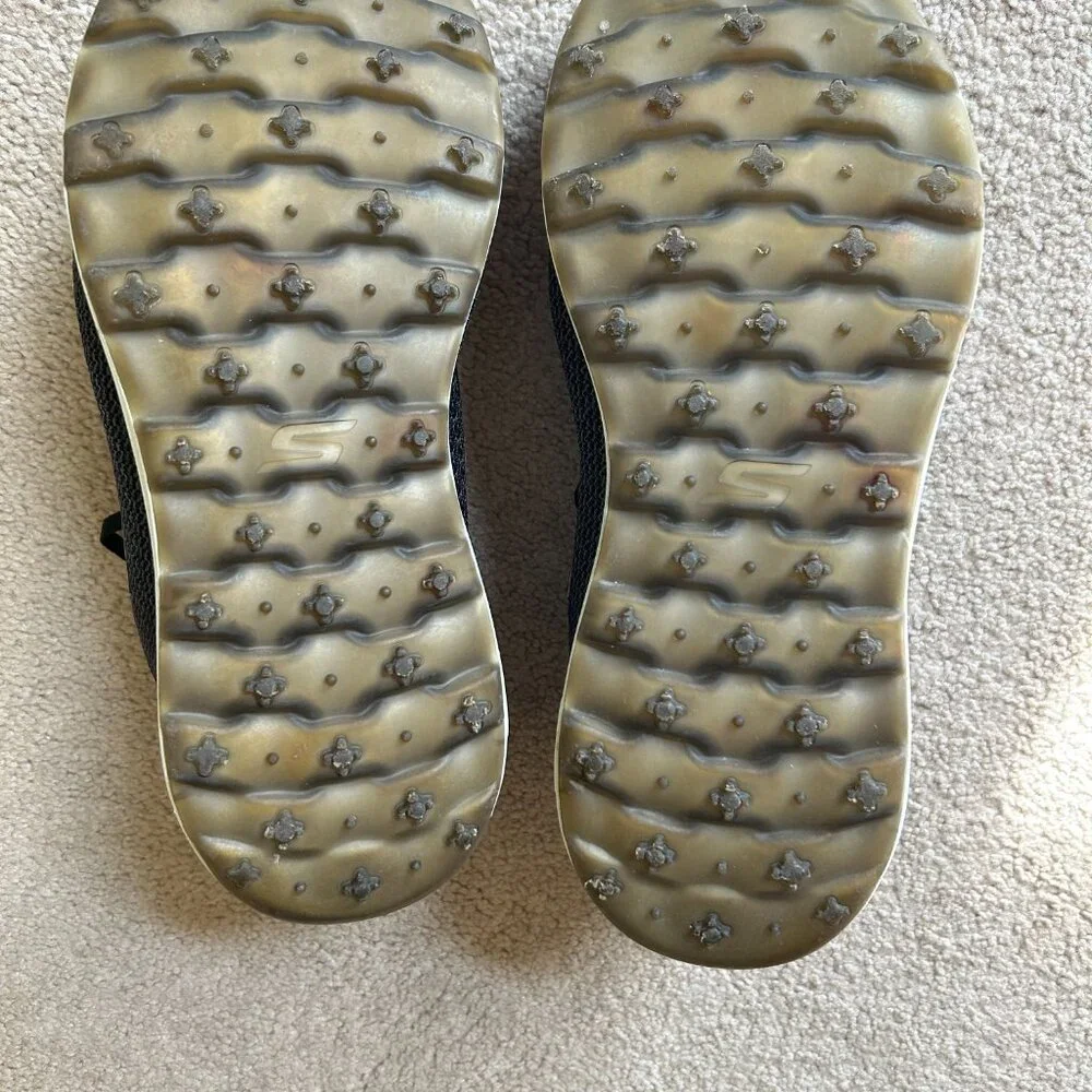 Skechers Go Golf Shoes Men's Size 10.5 Gray Black Soft Spikes  54546 - Picture 8 of 10